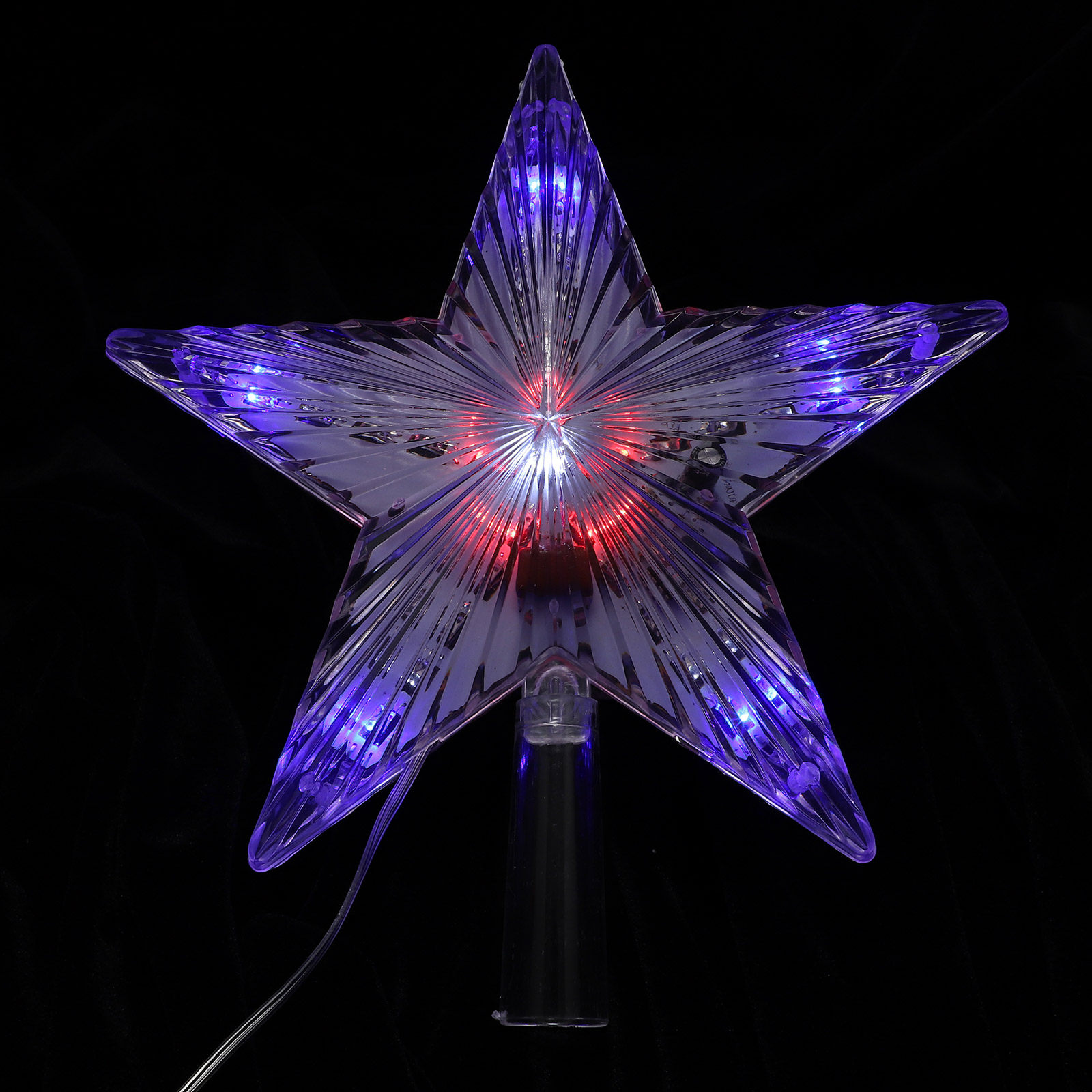 Decor Timeless Lighting - クリスマスツリーの頂上に飾る、光る星型のオーナメント。時代を超越したデザインで、クリスマスツリーの装飾や、夜間の照明としても使用できます。