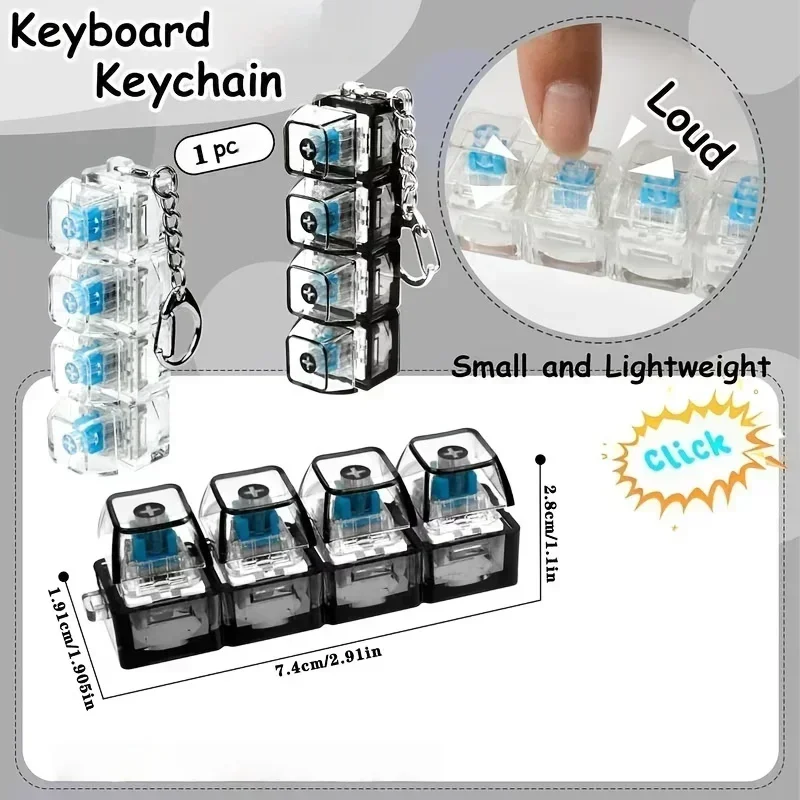 LEDライトアップキーホルダーキーボードクリック可能なボタン - Up Lighting Decor のレビューと価格