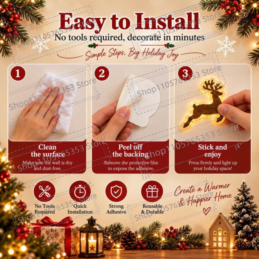 2027年版、光るトナカイのクリスマスデコレーション。LED - Up Lighting Decor のレビューと価格