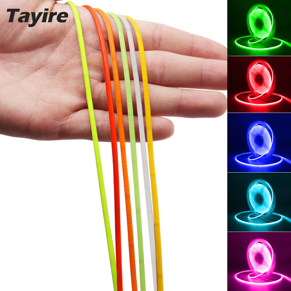 2mm 2.7mm 超薄型COB LEDストリップライト フ - Lighting Mcqueen Bedroom Decor のレビューと価格